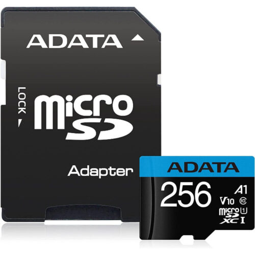 Mémoire Micro SD 256 Go Class 10 + Adaptateur