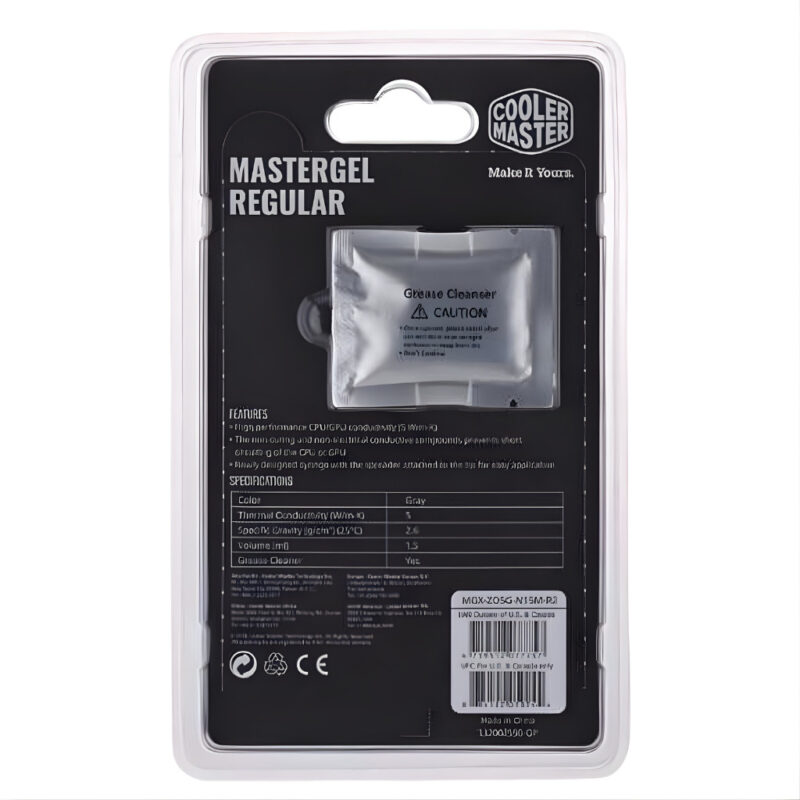 PÂTE THERMIQUE COOLER MASTER MASTERGEL REGULAR