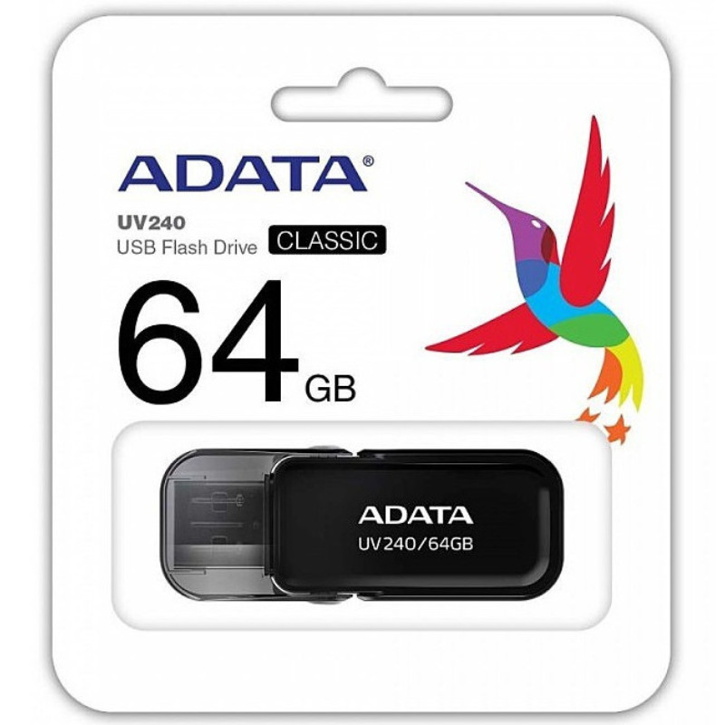 Clé USB ADATA AUV240 64 Go – Noir