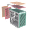 BOITIER GAMER COOLER MASTER QUBE 500 FLATPACK MACARON
