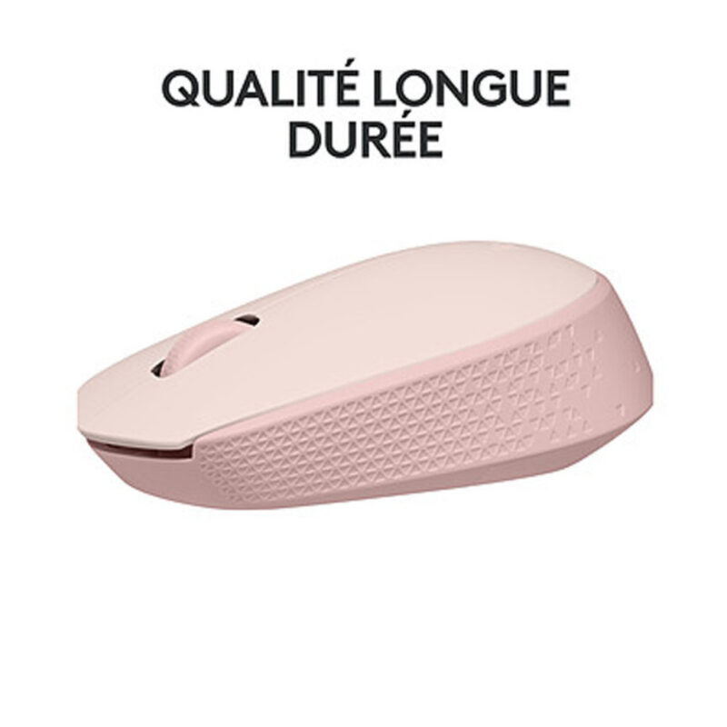 SOURIS OPTIQUE SANS FIL LOGITECH M171 - ROSE