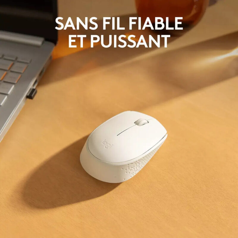 SOURIS OPTIQUE SANS FIL LOGITECH M171 - BLANC