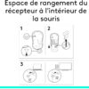 SOURIS OPTIQUE SANS FIL LOGITECH M185 - ARGENT