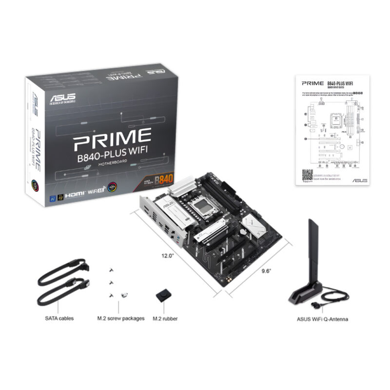 CARTE MÈRE ASUS PRIME B840-PLUS WIFI DDR5 AM5