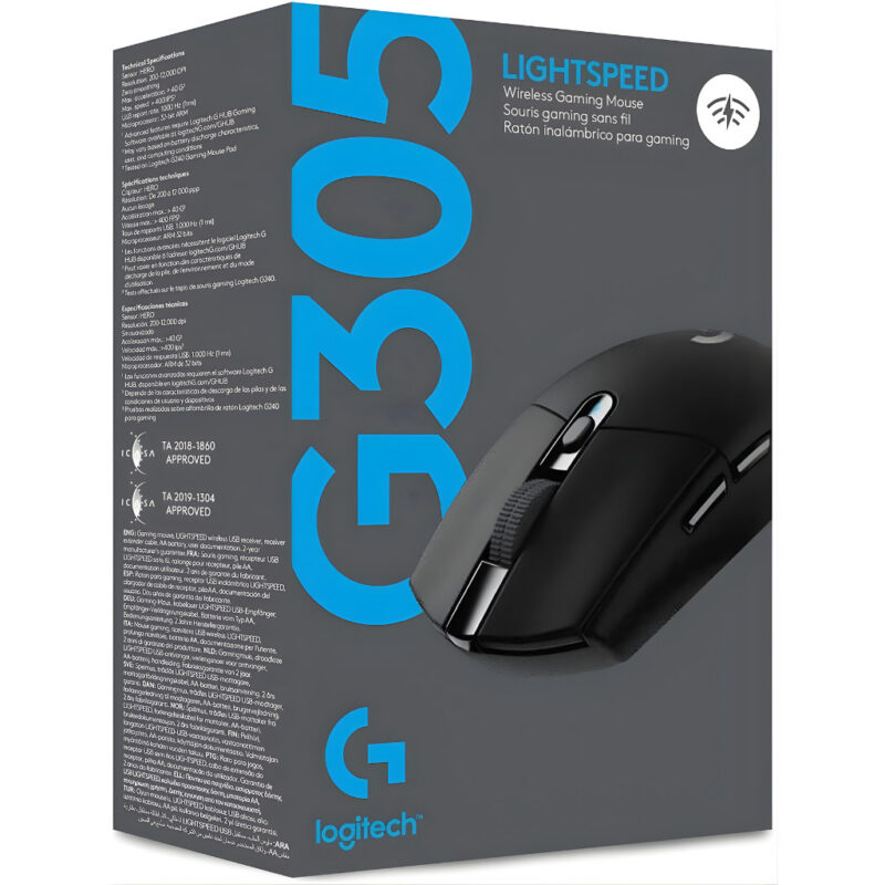 SOURIS GAMER SANS FIL LOGITECH G305 - NOIR