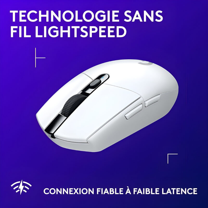 SOURIS GAMER SANS FIL LOGITECH G305 - BLANC