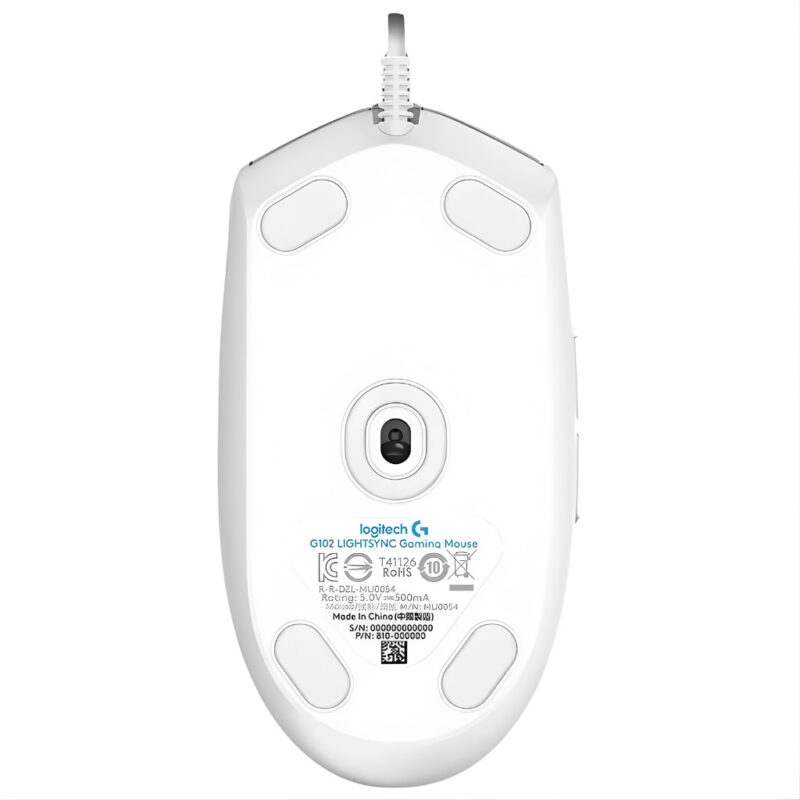 SOURIS GAMER FILAIRE LOGITECH G102 - BLANC