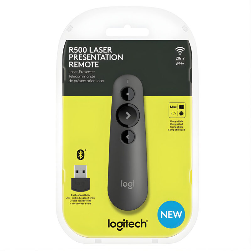 POINTEUR LASER SANS FIL LOGITECH R500 2,4 GHZ - NOIR
