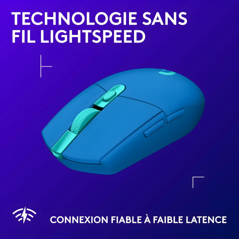 SOURIS GAMER SANS FIL LOGITECH G305 LIGHTSPEED - BLEU