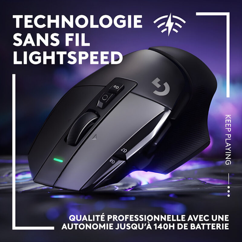 SOURIS GAMER SANS FIL LOGITECH G502 X - NOIR