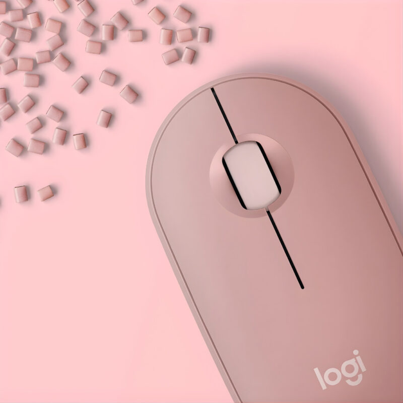 SOURIS SANS FIL LOGITECH PEBBLE M350S - ROSE