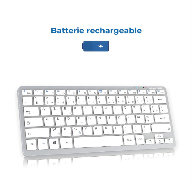 CLAVIER SANS FIL ADVANCE BT210 - BLANC