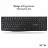 PACK 3EN1 SANS FIL ADVANCE ELITE COMBO CLS-7100RF - NOIR