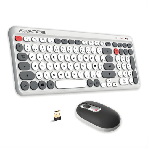 ENSEMBLE CLAVIER & SOURIS SANS FIL ADVANCE ERGOSTYLE