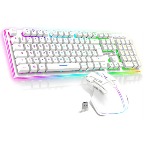 ENSEMBLE CLAVIER ET SOURIS GAMER SPIRIT OF GAMER ULTIMATE 600 - BLANC