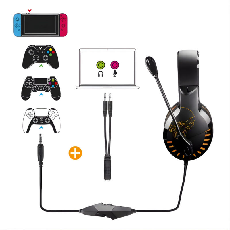 MICRO CASQUE GAMER SPIRIT OF GAMER PRO H3 POUR PS4&PS5 – ORANGE