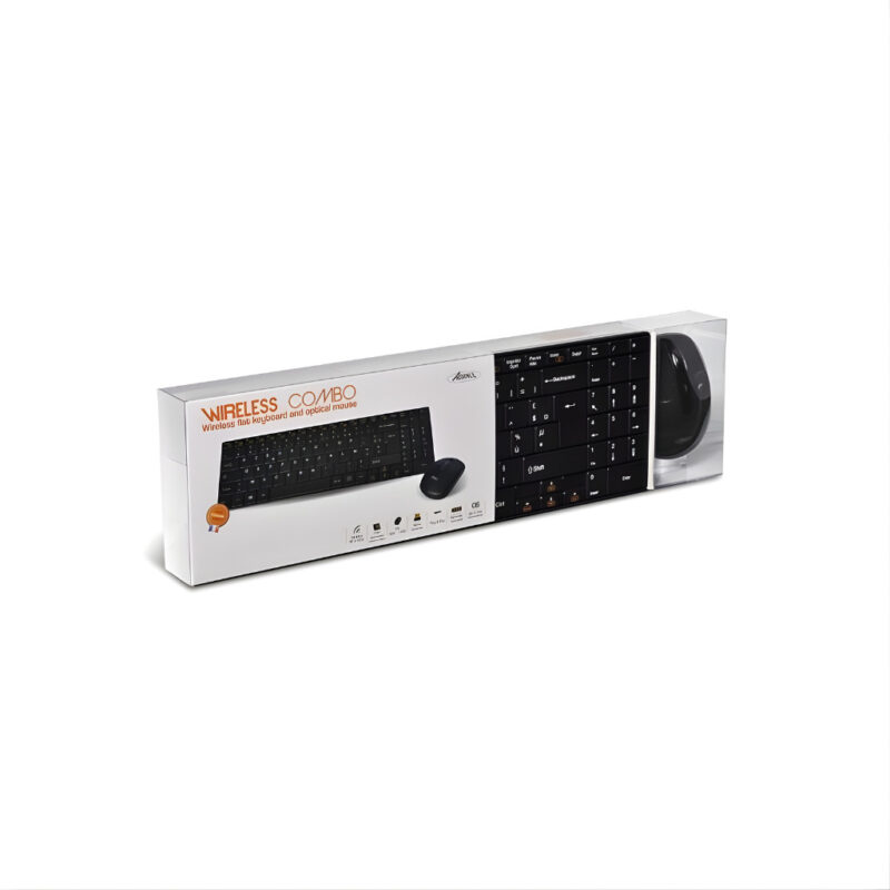 ENSEMBLE CLAVIER & SOURIS SANS FIL ADVANCE COMBO - NOIR