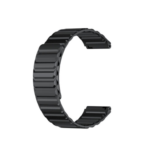 KIESLECT 22MM BLACK + BLACK STRAP