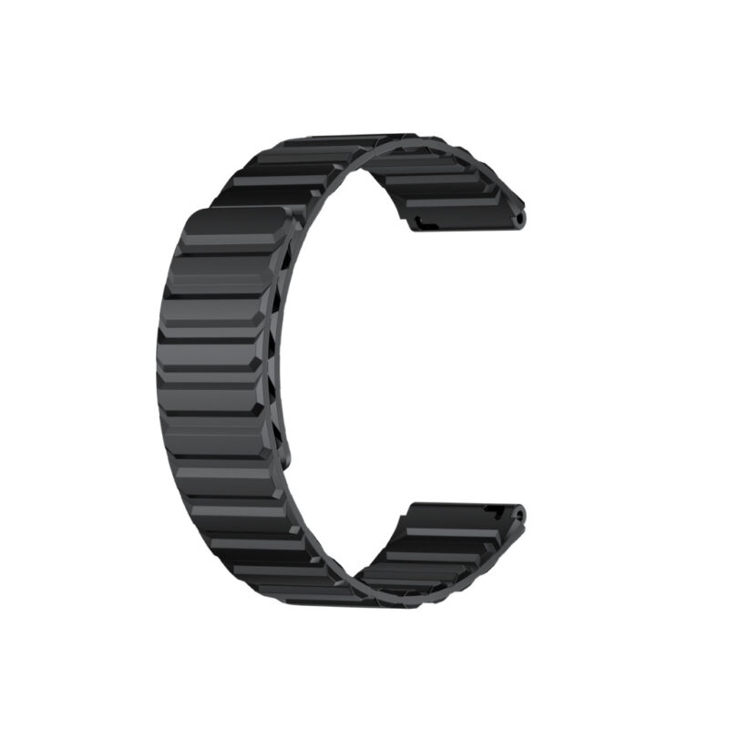 KIESLECT 22MM BLACK + BLACK STRAP