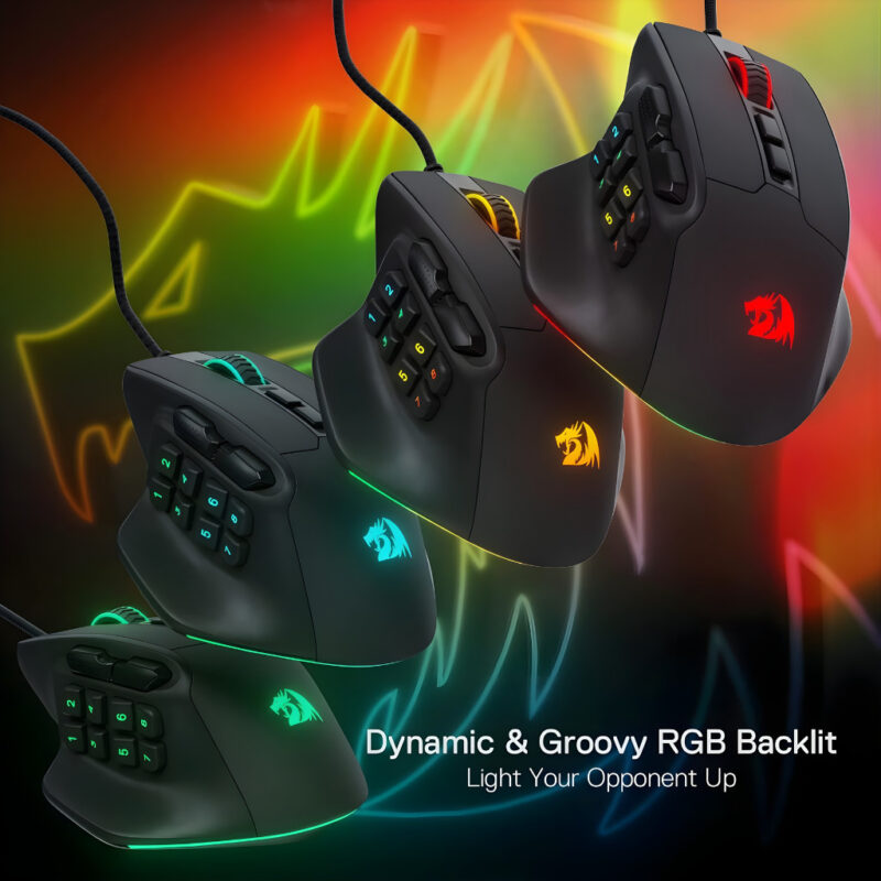 SOURIS GAMING M811 AATROX MMO RGB - NOIR