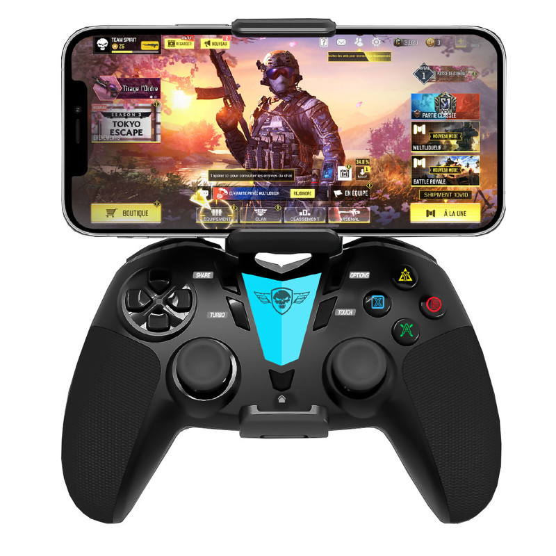 MANETTE DE JEU SANS FIL MOBILE SOG PREDATOR - NOIR
