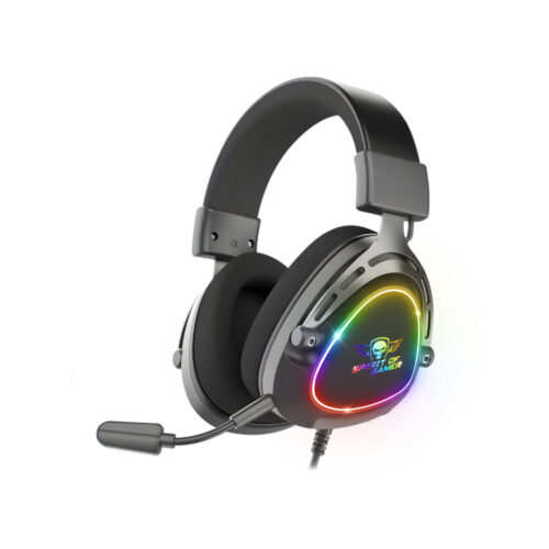 MICRO CASQUE GAMER FILAIRE SPIRIT OF GAMER ELITE H40 DARK RGB - NOIR