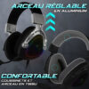MICRO CASQUE GAMER FILAIRE SPIRIT OF GAMER ELITE H40 DARK RGB - NOIR