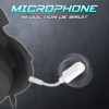 MICRO CASQUE GAMER FILAIRE SPIRIT OF GAMER ELITE H40 ARTIC RGB - BLANC