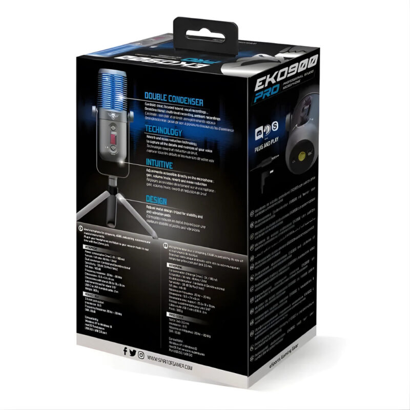 MICROPHONE SPIRIT OF GAMER EKO 900 - NOIR