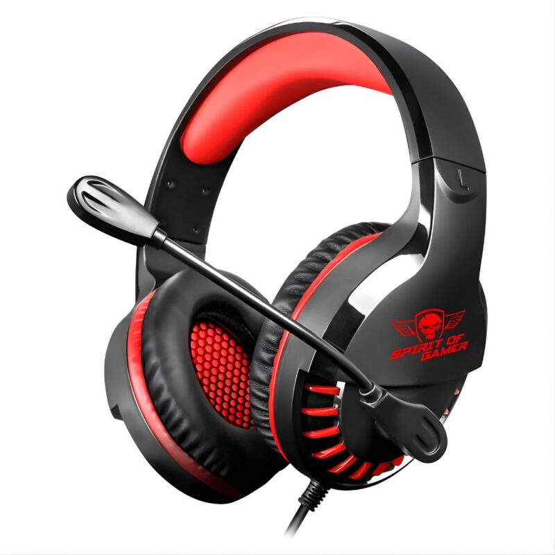 MICRO CASQUE GAMER FILAIRE SPIRIT OF GAMER PRO H3 - NOIR&ROUGE