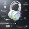 MICRO CASQUE GAMER FILAIRE SPIRIT OF GAMER PRO H6 ARTIC RGB - BLANC