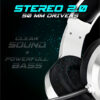 MICRO CASQUE GAMER SPIRIT OF GAMER PRO H8 LED RGB - BLANC