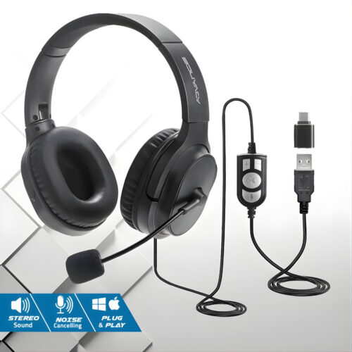 MICRO CASQUE FILAIRE ADVANCE SMARTPHONICS 550 - NOIR