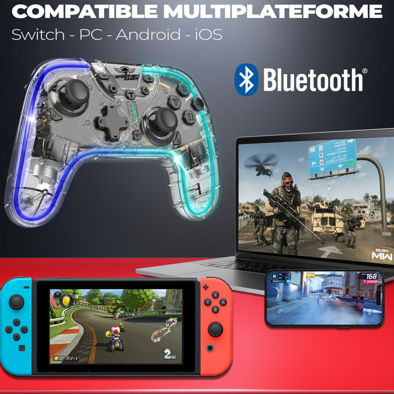 MANETTE PC SANS FIL SOG PULSE BLUETOOTH - RGB