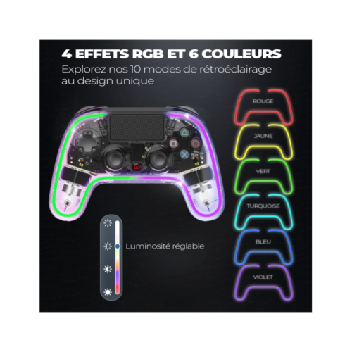 MANETTE SPIRIT OF GAMER SANS FIL RGB NEON