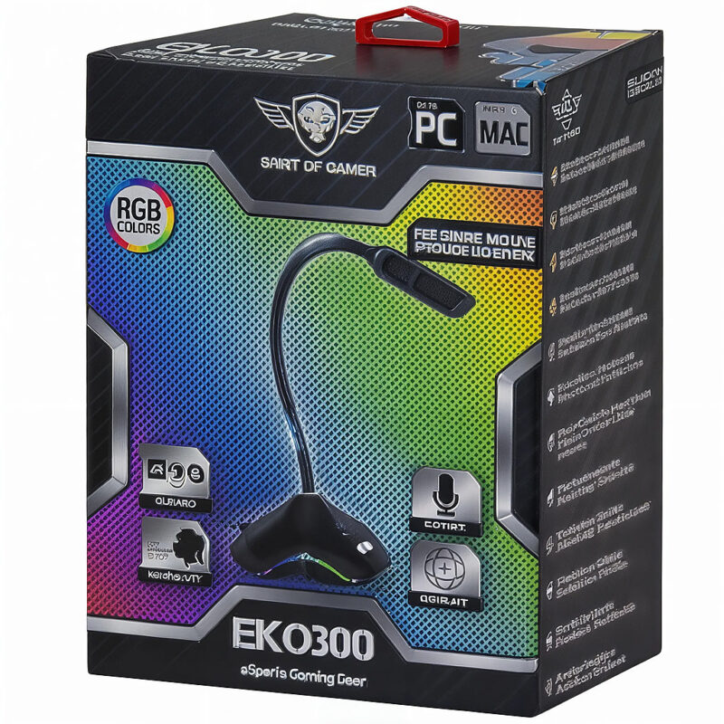 MICROPHONE GAMER SPIRIT OF GAMER EKO 300 - NOIR
