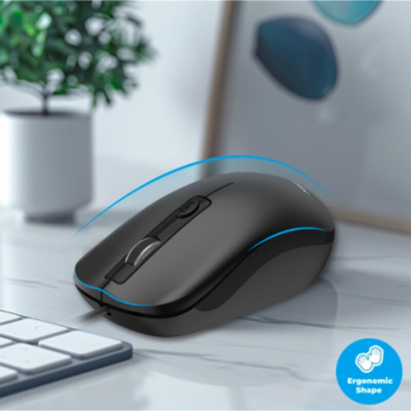 SOURIS FILAIRE ADVANCE SWIFT 4D USB - NOIR