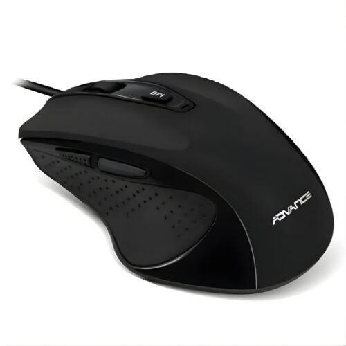 SOURIS FILAIRE ADVANCE SHAPE 6D USB - NOIR