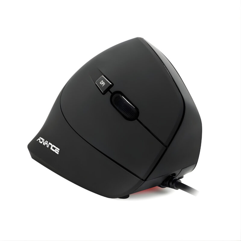 SOURIS FILAIRE ADVANCE VERTICAL PLUS - NOIR