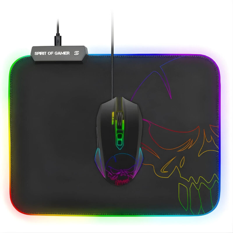 TAPIS DE SOURIS SPIRIT OF GAMER RGB - TAILLE M