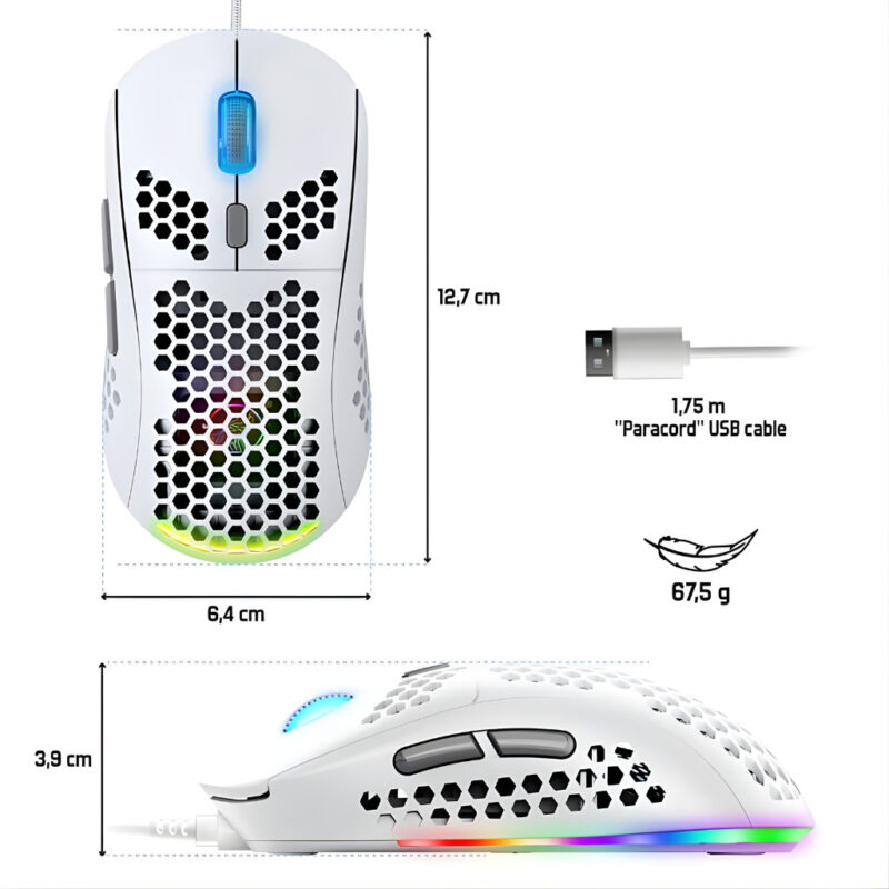 SOG SOURIS PRO-M4 12.800 DPI/6BOUT ULTRA LIGHT