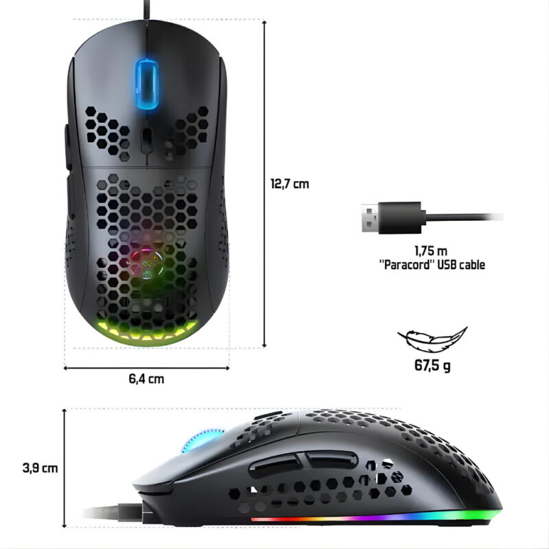 SOG SOURIS PRO -M4 12800DPI ULTRA LIGHT