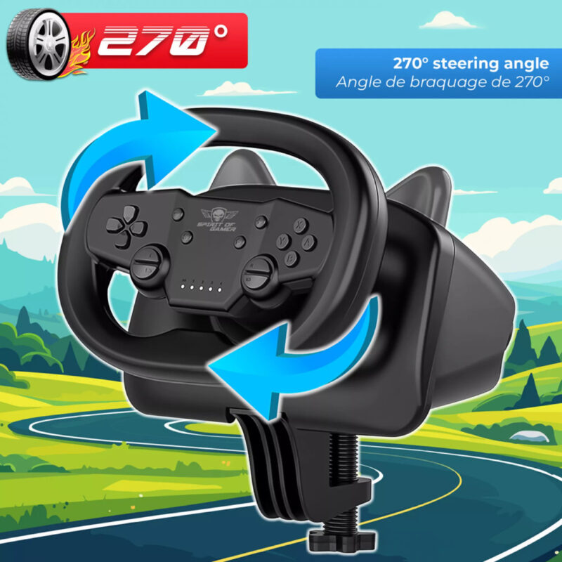 VOLANT SOG RACE WHEEL PRO AIR - NOIR