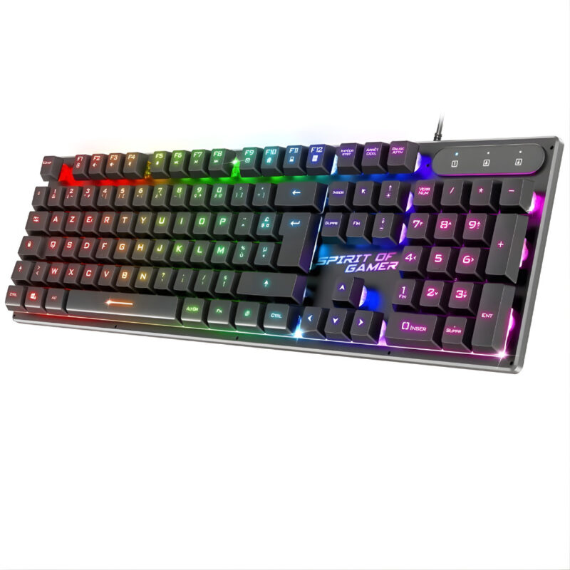 CLAVIER SPIRIT OF GAMER PRO K1 RGB- NOIR