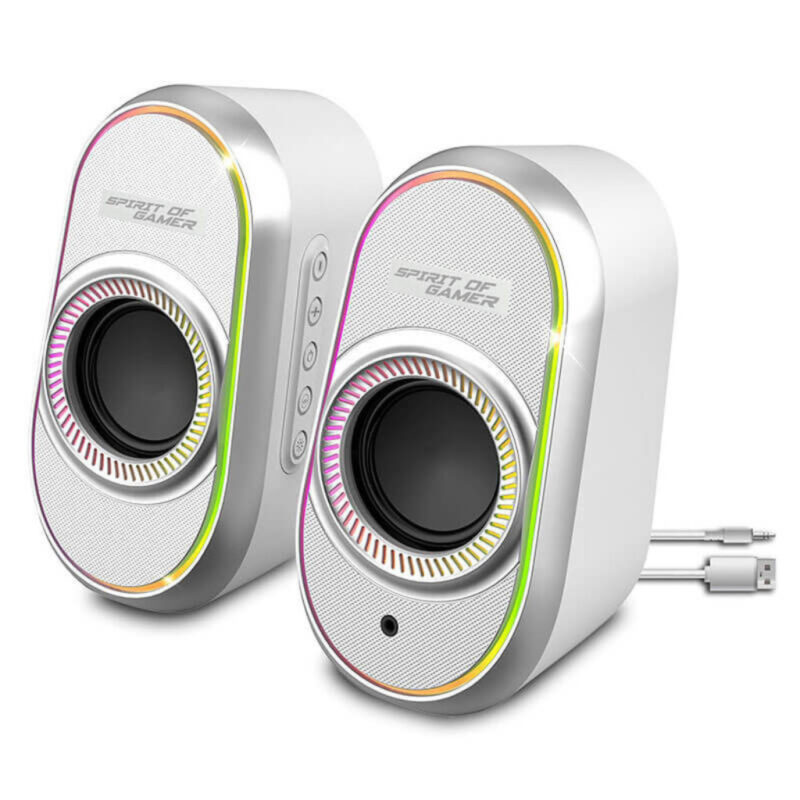 HAUT-PARLEUR GAMER SANS FIL SOG FANATIC 500 RGB – BLANC