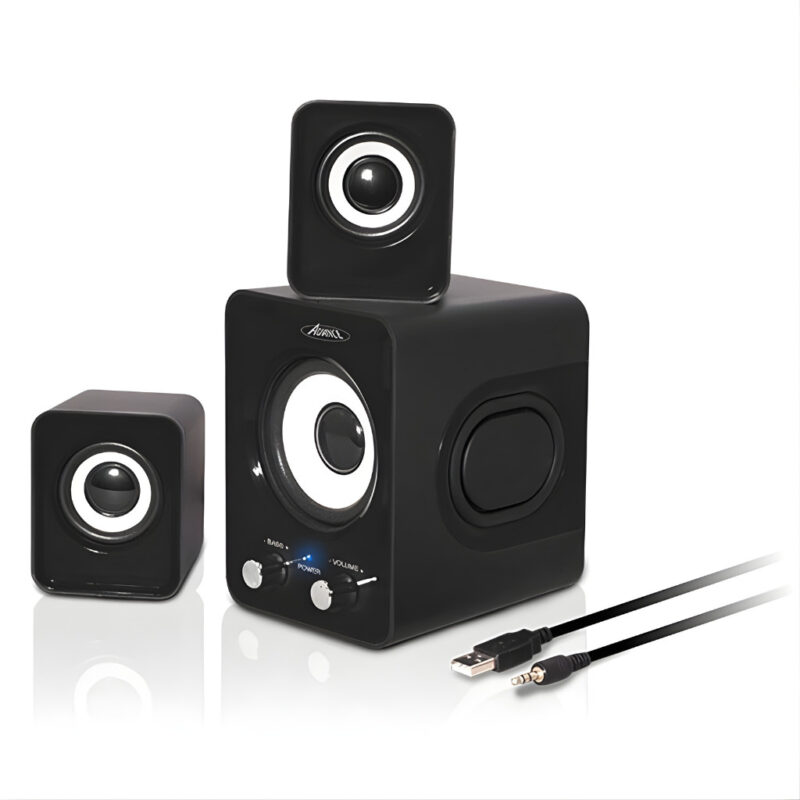 HAUT PARLEUR FILAIRE ADVANCE SPEAKER 2.1 6 W - NOIR