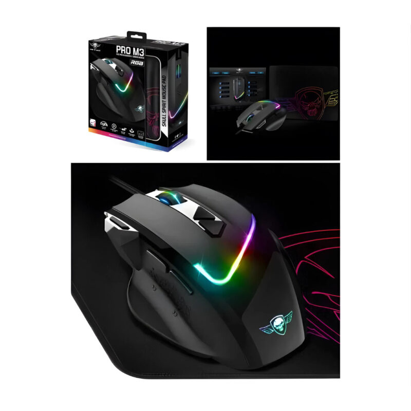 SPIRIT OF GAMER SOURIS PRO-M3 RGB7200 8 BOUTONS PR
