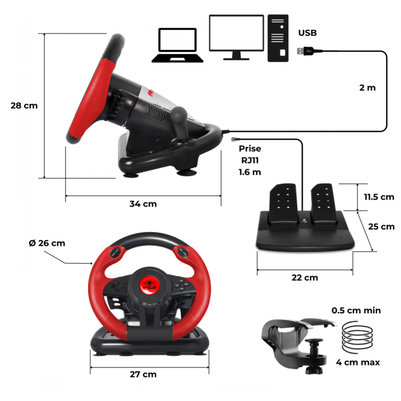 SPIRIT OF GAMER RACE WHEEL PRO 1