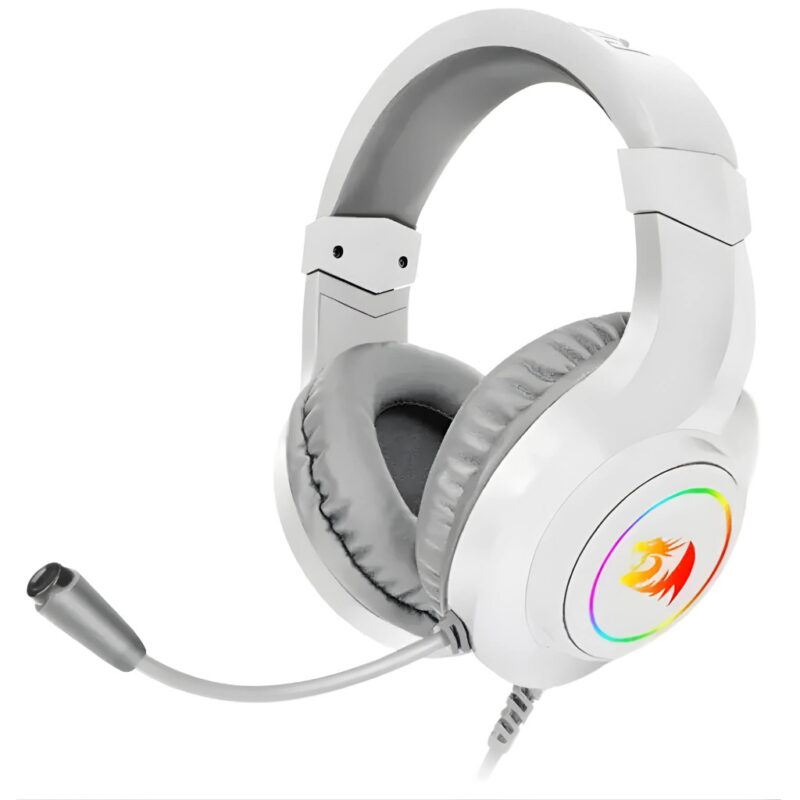 CASQUE MICRO GAMING REDRAGON HYLAS H260 RGB / BLANC