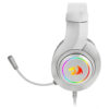 CASQUE MICRO GAMING REDRAGON HYLAS H260 RGB / BLANC